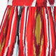 Izara Red Ikat Pleat Tapered Lampshade 16cm