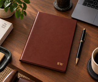 Monogram Leather A5 Refillable Notebook