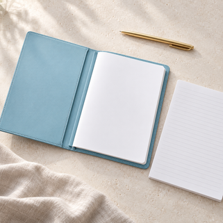 Monogram Leather A5 Refillable Notebook