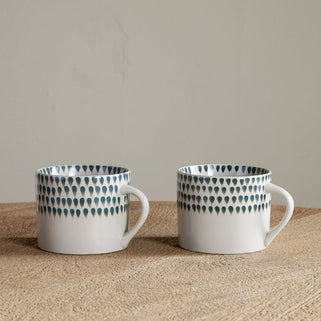 Green Juniper Drop Ceramic Mug - Small