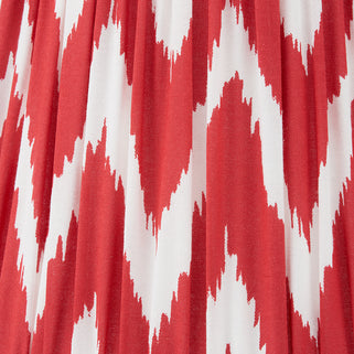 Red Chevron Pattern Tapered Lamp Shade 30cm