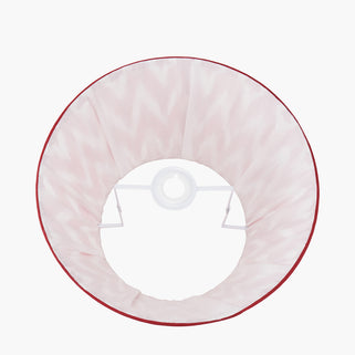 Red Chevron Pattern Tapered Lamp Shade 30cm