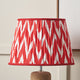 Red Chevron Pattern Tapered Lamp Shade 30cm