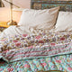 Keya Block Print Reversible Cotton Quilt