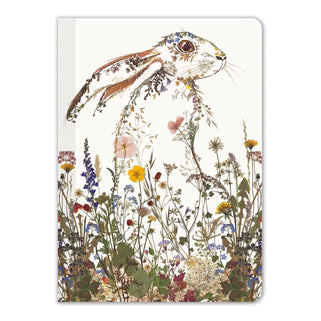 Set of3 Notebooks Wildflower Hare Design