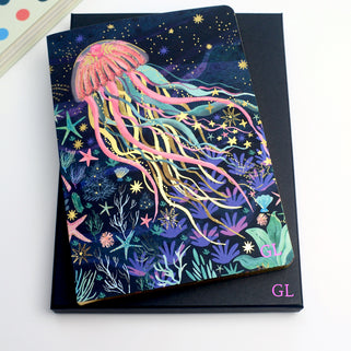 Monogram Jellyfish A5 Journal Notebook