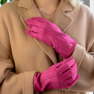 Personalised Monogram Suede Gloves