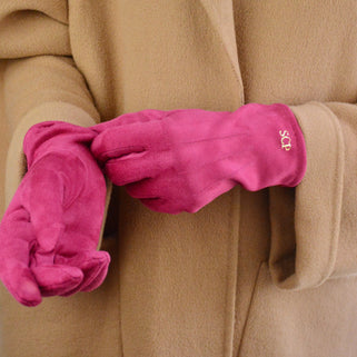 Personalised Monogram Suede Gloves