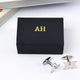 Personalised alphabet cufflinks in 