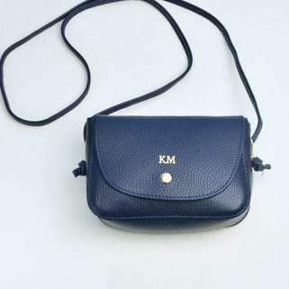 Monogram Small Leather Saddle Bag