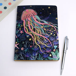 Monogram Jellyfish A5 Journal Notebook