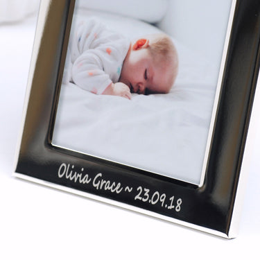 Personalised 70th Birthday Silver Photo Frame