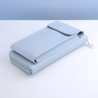 Personalised Leather Purse with Phone Pocket