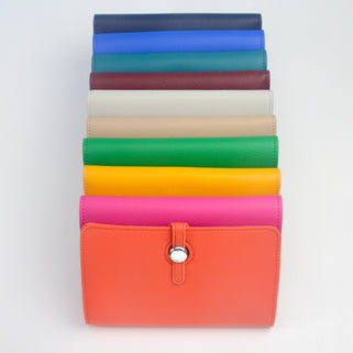 Colours from back : Navy, Royal Blue, Teal, Burgundy, Light Grey, Camel, Green, Yellow, Hot Pink, Orange