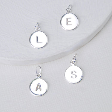 Personalised Sterling Silver Initial and Birthstone Seed Bracelet