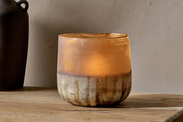 Ngolo Amber Tealight Holder Large