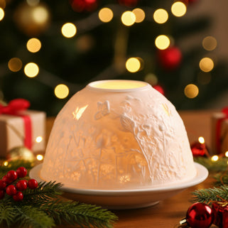 Thistle Porcelain Dome Tealight Holder