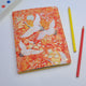 Monogram Crane A5 Journal Notebook with initials 