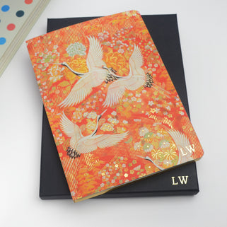 Monogram Crane A5 Journal Notebook