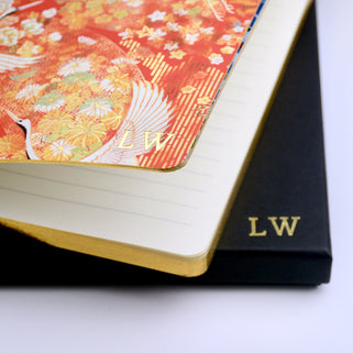Monogram Crane A5 Journal Notebook