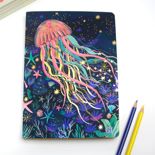 Monogram Jellyfish A5 Journal Notebook