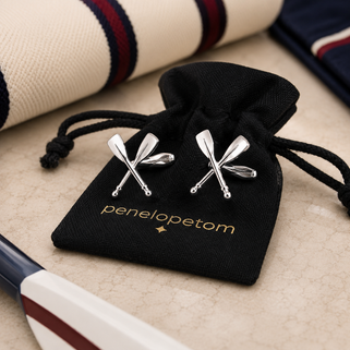 Personalised Rowing Oars Cufflinks