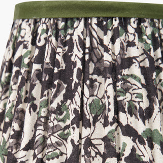 Ornella Green Floral Pleat Tapered Lamp Shade 16cm