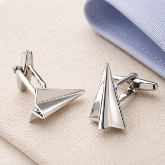 Personalised Paper Plane Cufflinks