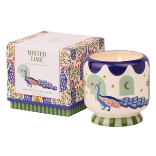 Ceramic Candle Peacock