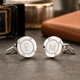 Personalised Porthole Initial Cufflinks