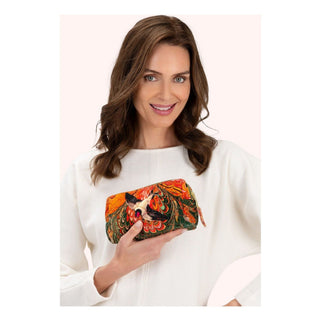 Quilt Vanity Bag Marbled Swallows