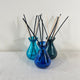 Recycled Glass Bud Vase Aqua Blue