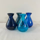 Recycled Glass Bud Vase Aqua Blue