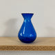 Recycled Glass Bud Vase Topaz Blue
