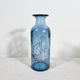 Recycled Glass Cow Parsley Vase Steel Blue