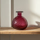 Recycled Glass Rolla Vase Plum