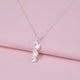 Sterling Silver and Pearl Trio Necklace