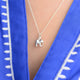 Personalised Silver Elephant Charm Necklace