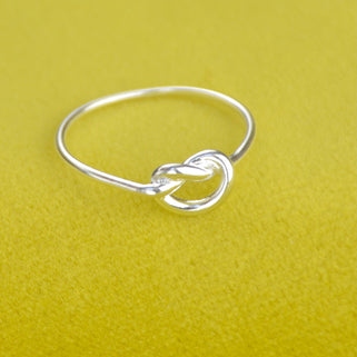 Sterling Silver Love Knot Ring