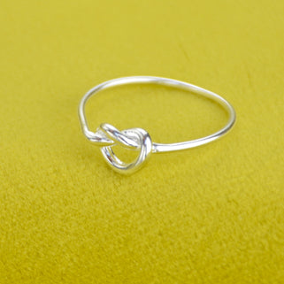 Sterling Silver Love Knot Ring