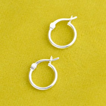 Sterling Silver Hinged Sleeper Hoop Earrings