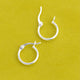 Sterling Silver Hinged Sleeper Hoop Earrings