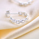 Sterling Silver Panther Link Huggie Hoop Earrings