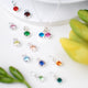 Choice of birthstone charms