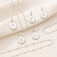 Sterling Silver or Gold  Initial Letter Disc Charms