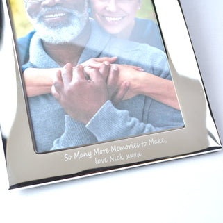Personalised 60th Birthday Silver-Plated Photo Frame