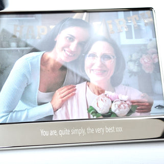 Personalised 70th Birthday Silver-Plated Photo Frame