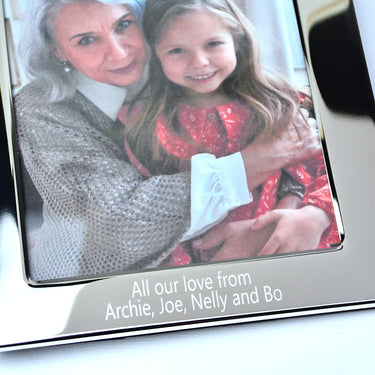 Personalised 80th Birthday Silver Photo Frame