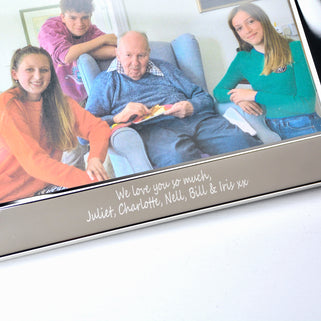 Personalised 90th Birthday Silver-Plated Photo Frame