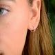 Sterling Silver Hinged Sleeper Hoop Earrings